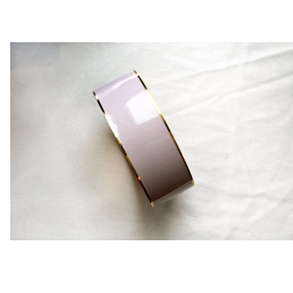 J Crew Wide Cuff Bracelet Lilac Gold Jewelry - Picture 4 of 6